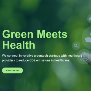 Green Health Accelerator - Applications now open - Apply until 30 July 2025 Green Health Accelerator - Applications now open - Apply until 30 July 2025